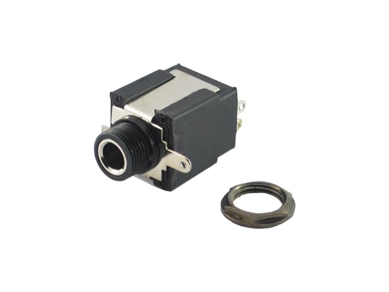 MX 6.35mm Female Mono Chassis Phone Connector - Image 2